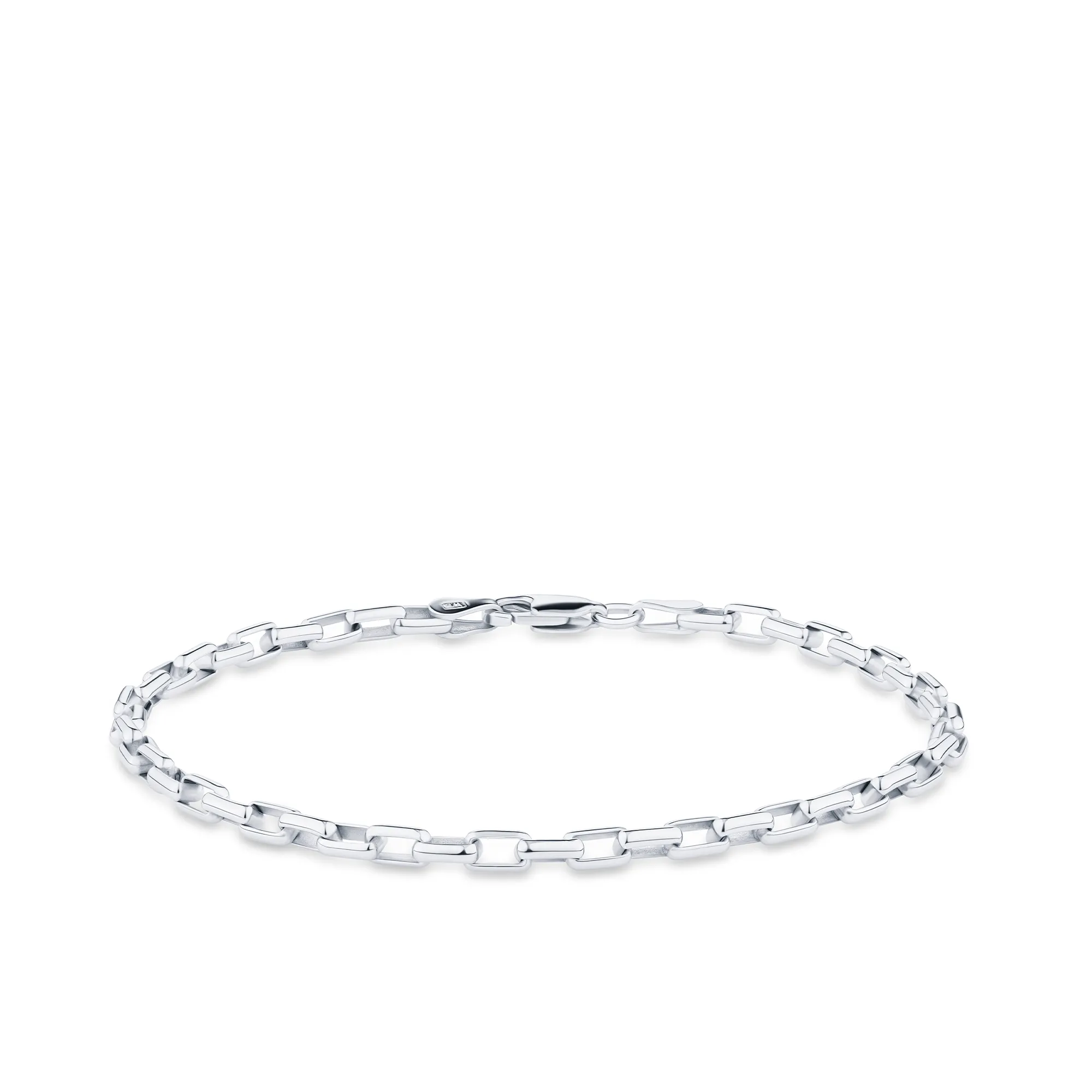 19cm Paperclip Link Bracelet in Sterling Silver