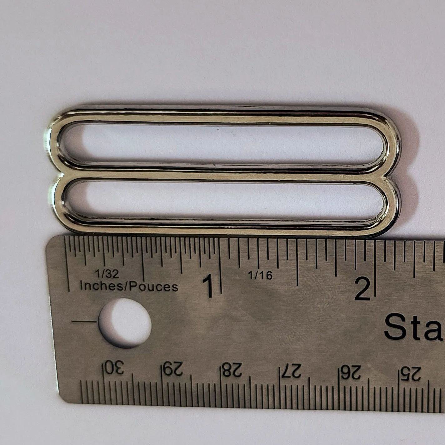 2 Inch Silver Rounded Stationary Sliders