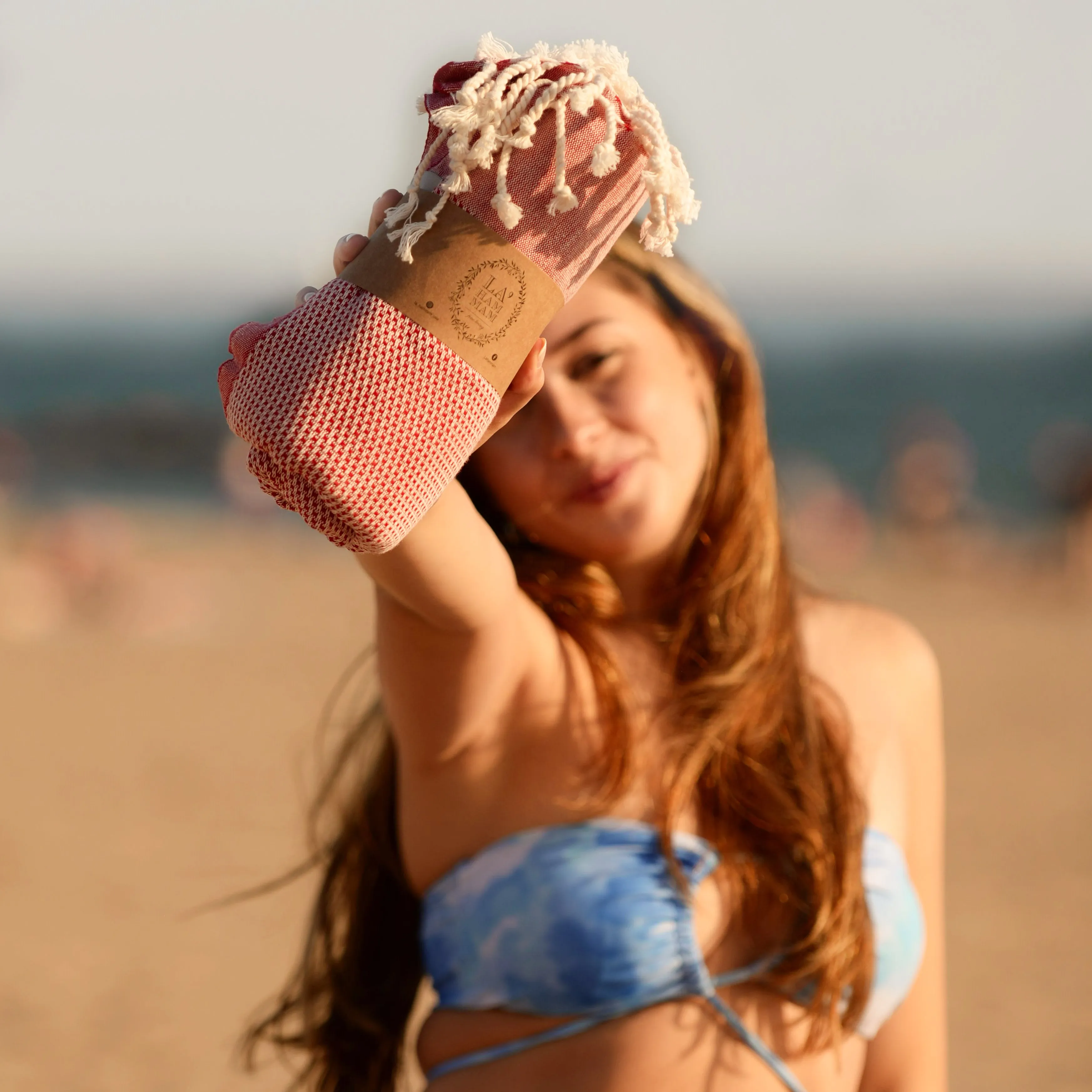 Akasya  Peshtemal Beach Throw Blanket