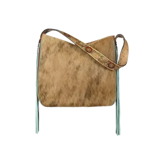 Ariat Ladies Lorelei Tan Leather Hair On Shoulder Bag A770005308