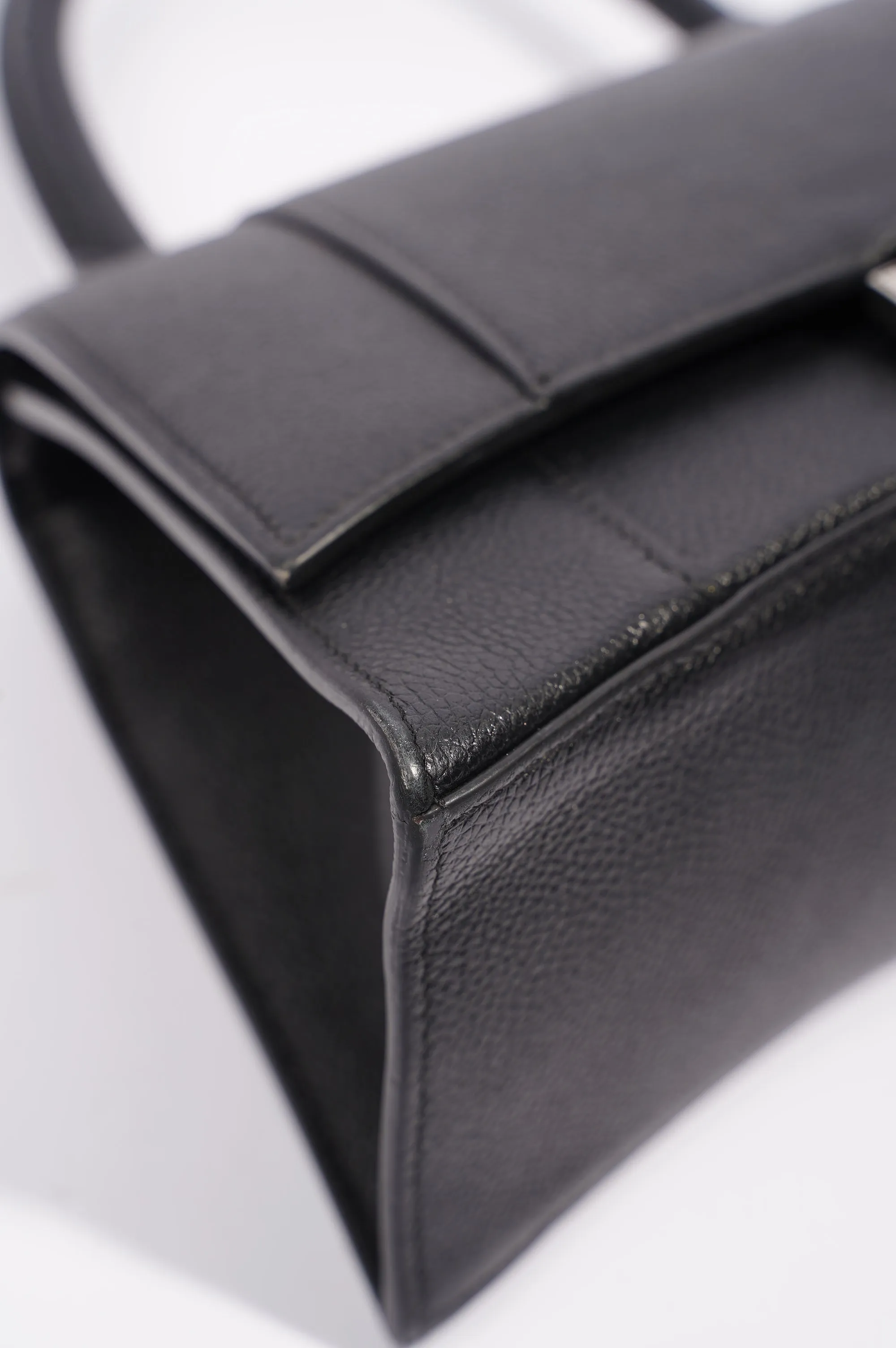Balenciaga Hourglass Bag Black Leather Small