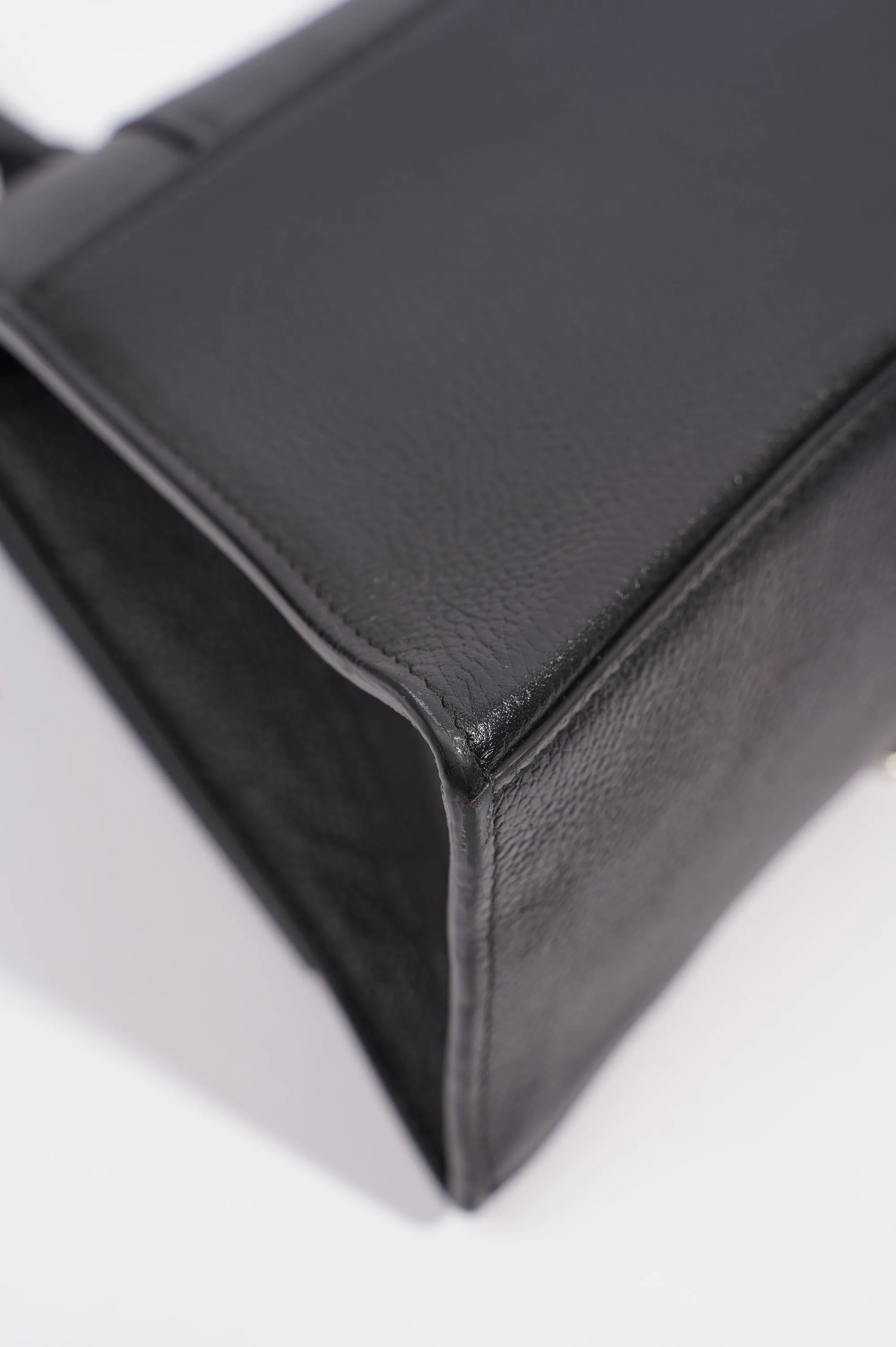 Balenciaga Hourglass Bag Black Leather Small
