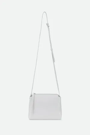 BRIDGET ITALIAN PATENT LEATHER CROSSBODY BAG IN WHITE