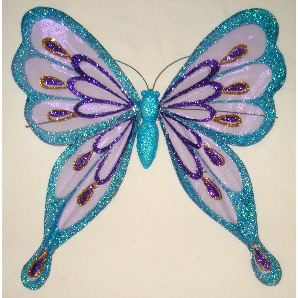 Butterfly Decoration Organza Glitter Wings