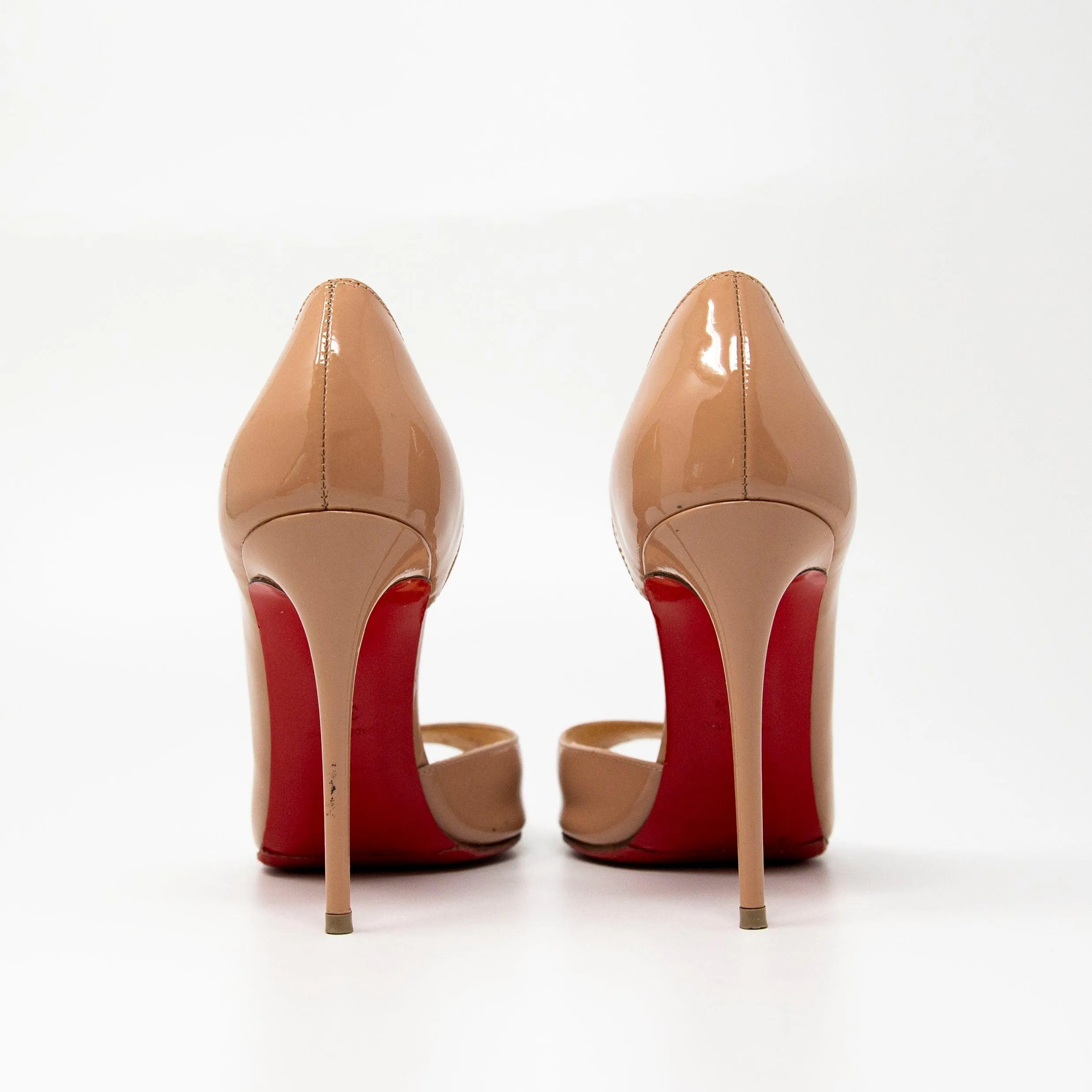 Christian Louboutin Nude Patent Demi You Pumps 35.5