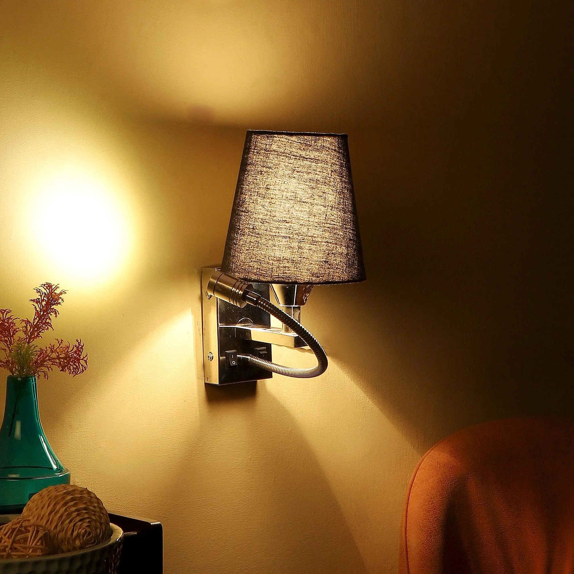 Chrome Brass Wall Light
