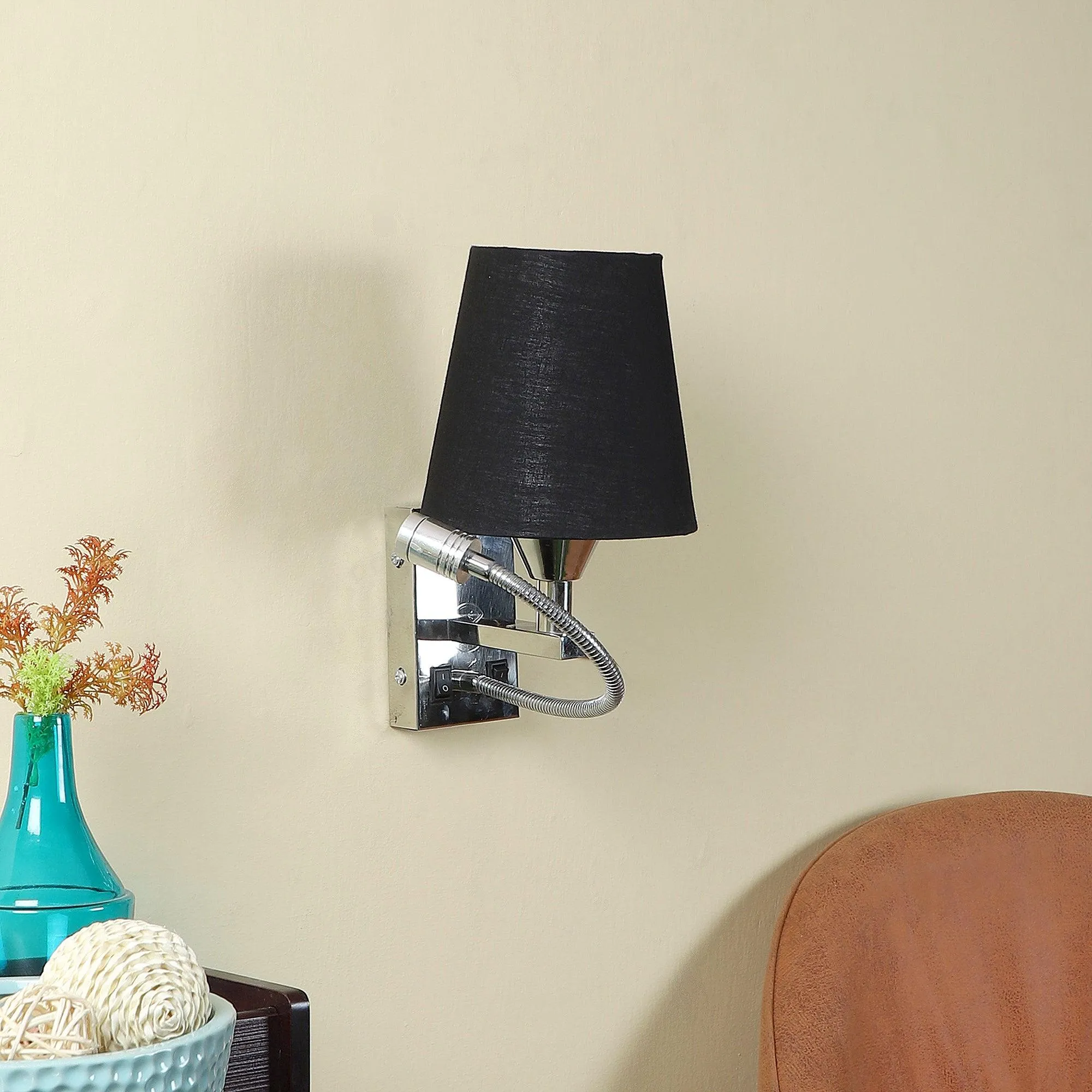 Chrome Brass Wall Light