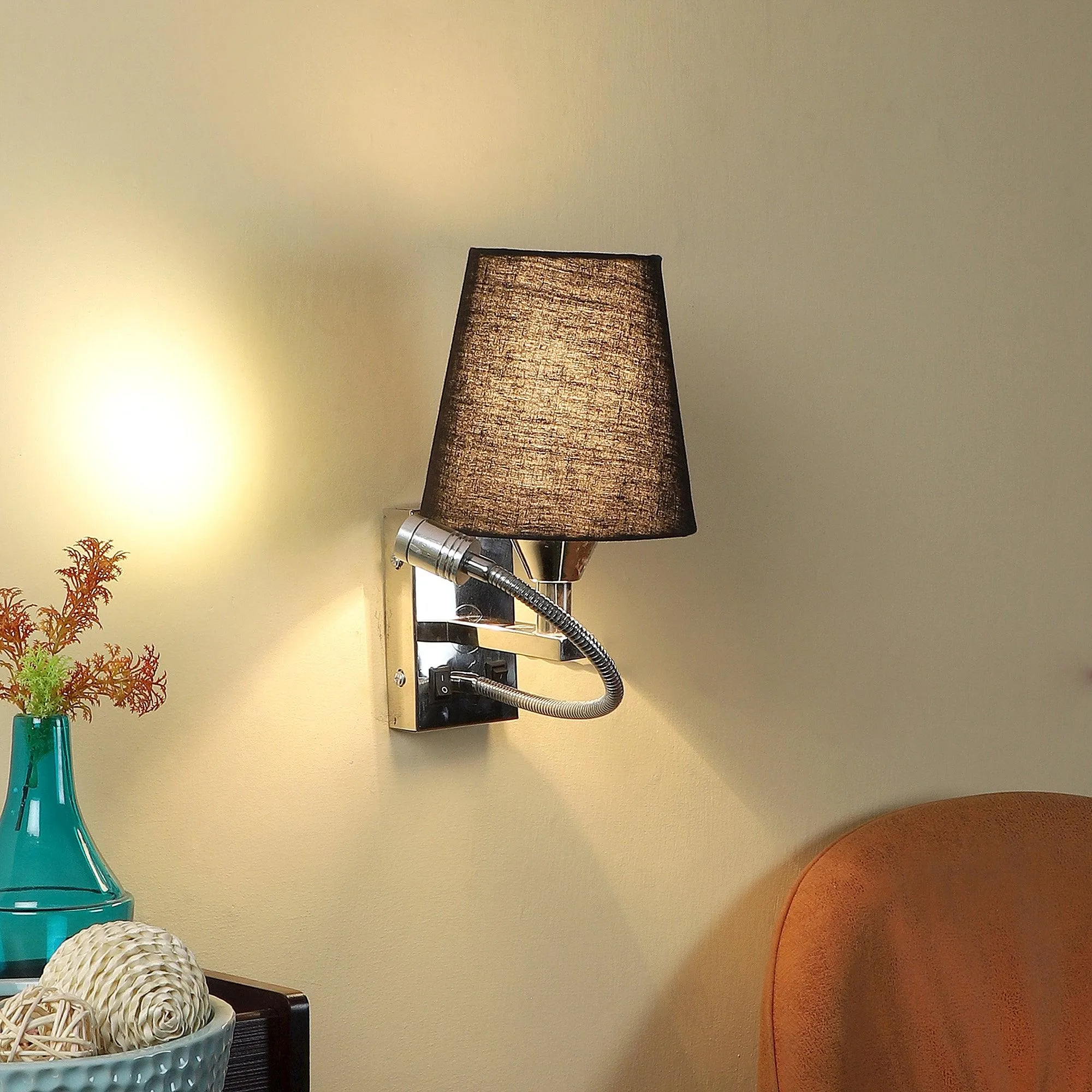 Chrome Brass Wall Light