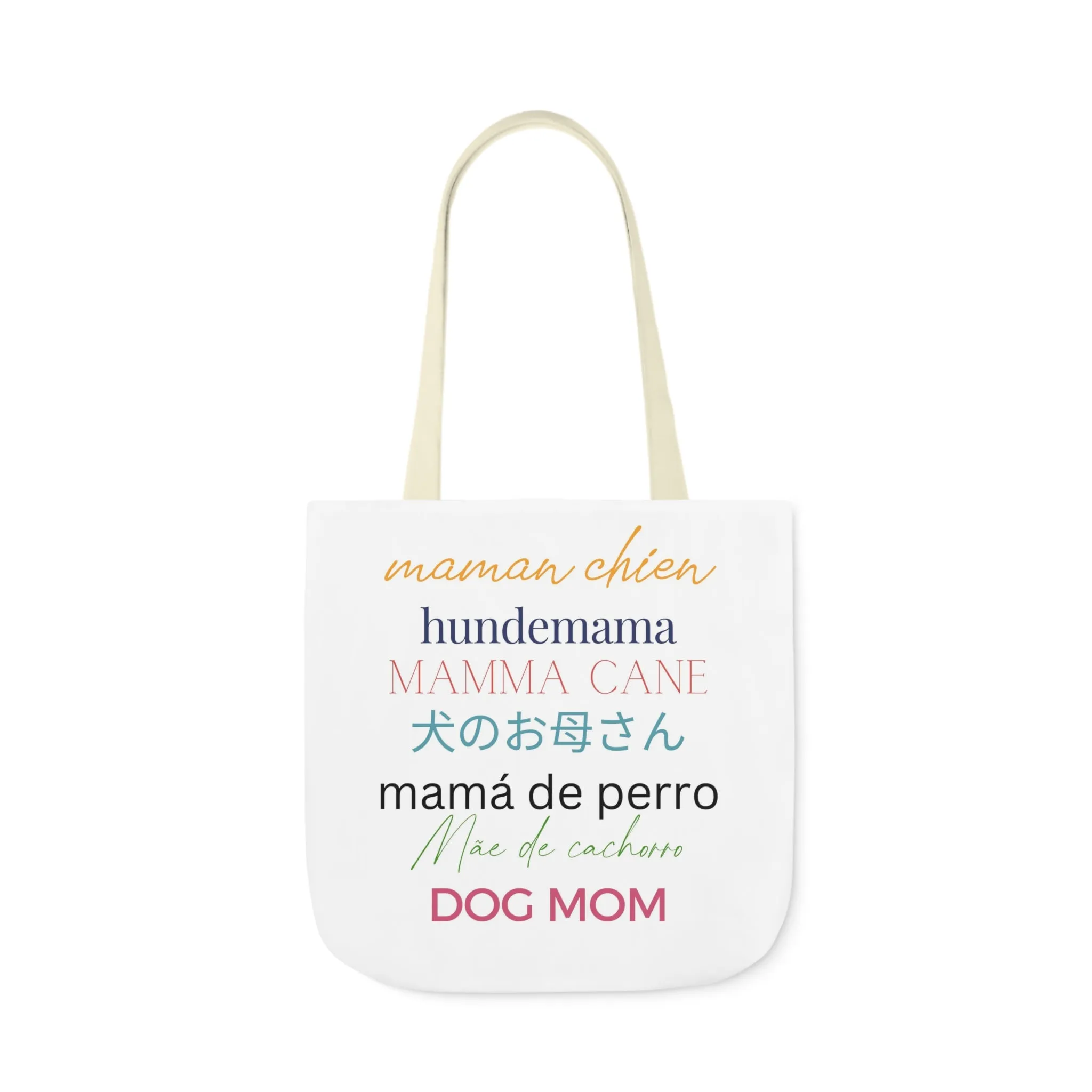 Dog Mom in Multiple Languages Tote Bag