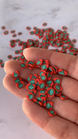 Doll monster Halloween  fimo pumpkin monster polymer clay 1/2 oz