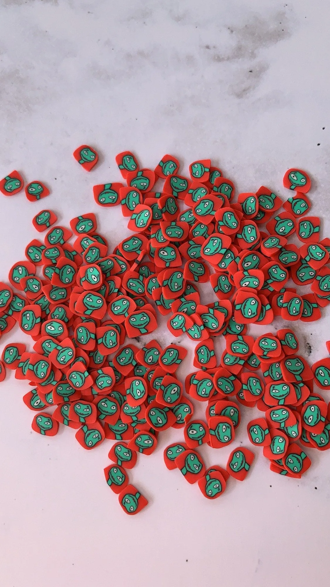 Doll monster Halloween  fimo pumpkin monster polymer clay 1/2 oz
