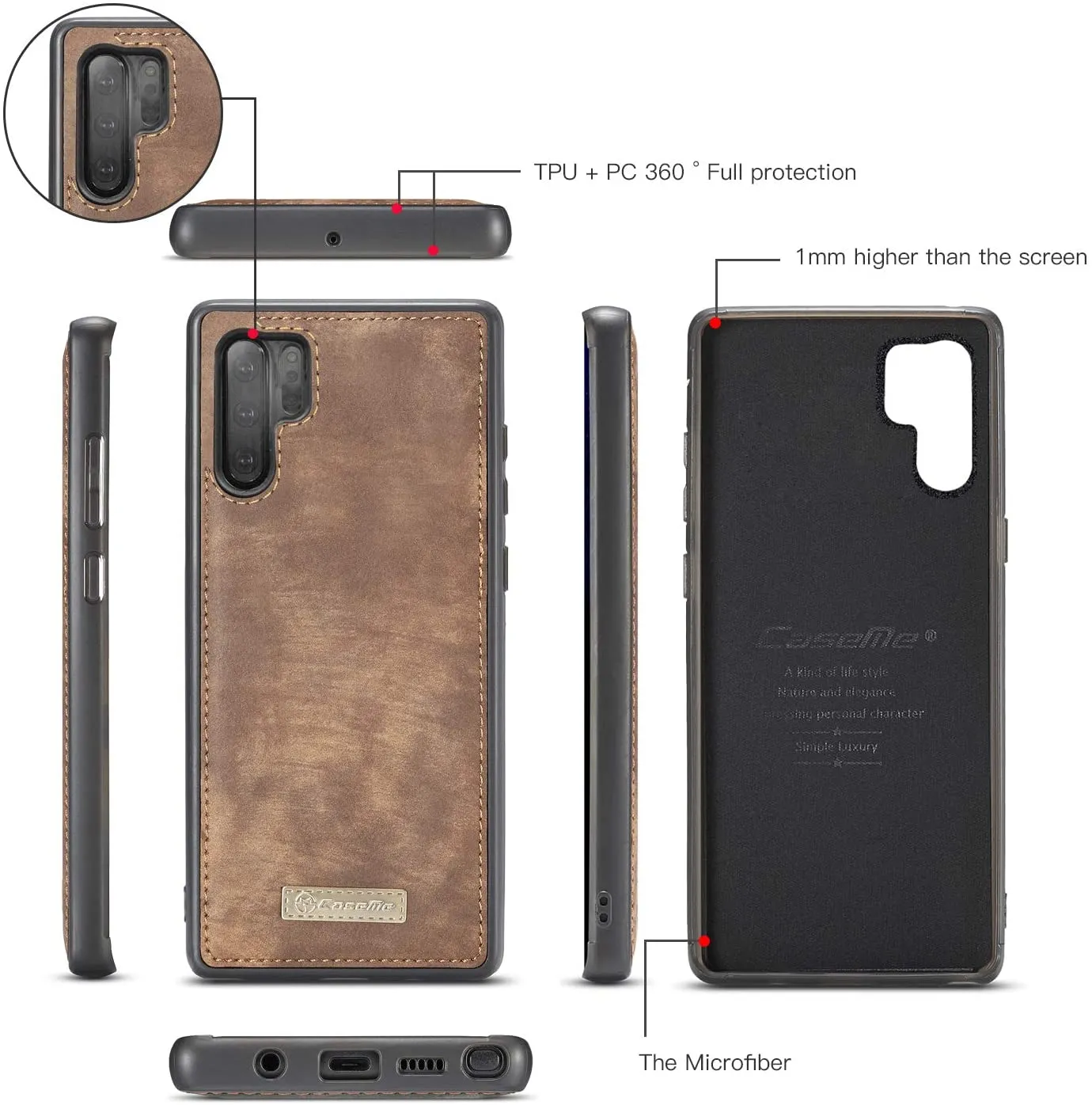 Galaxy Note 10 Plus Wallet Case |  Leather Note 10 Plus Wallet Case