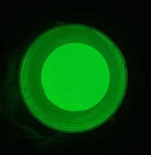 Green Glow in the pigment powder