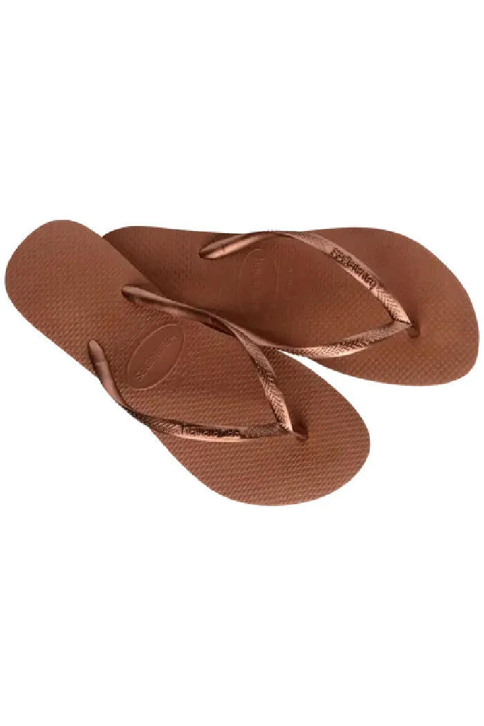 HAVIANA'S Slim Flip Flops IN Rose Gold