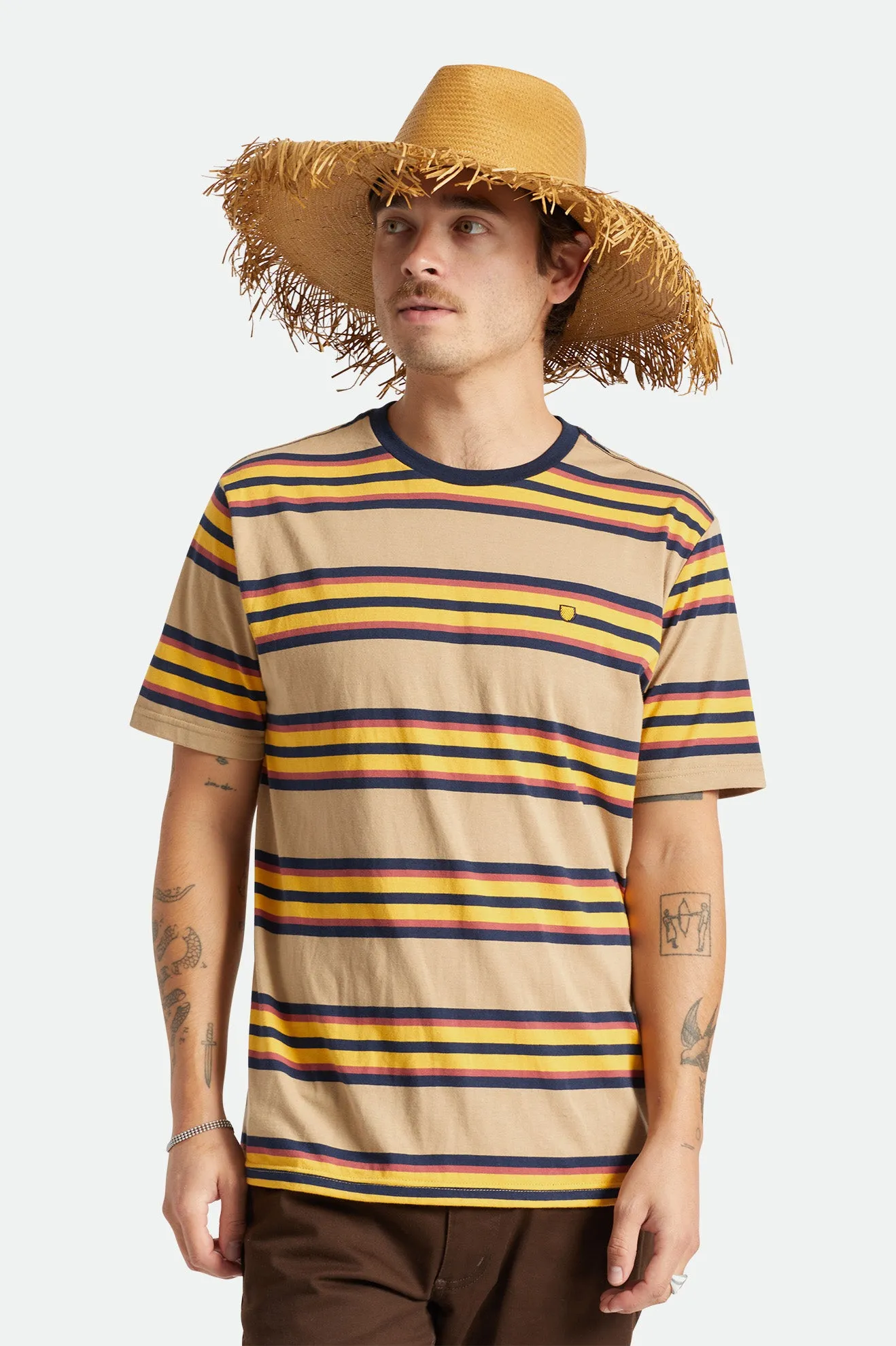 Jo Straw Frayed Fedora - Copper