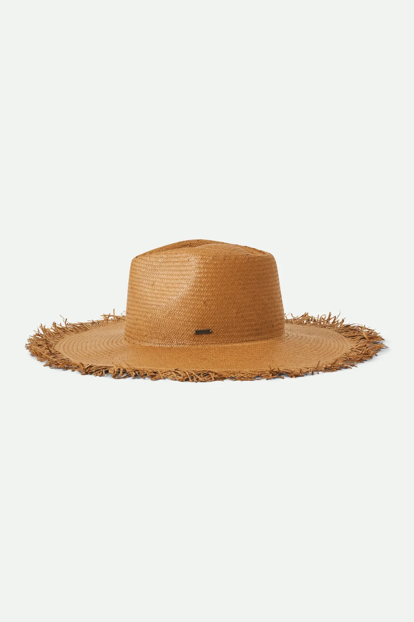 Jo Straw Frayed Fedora - Copper