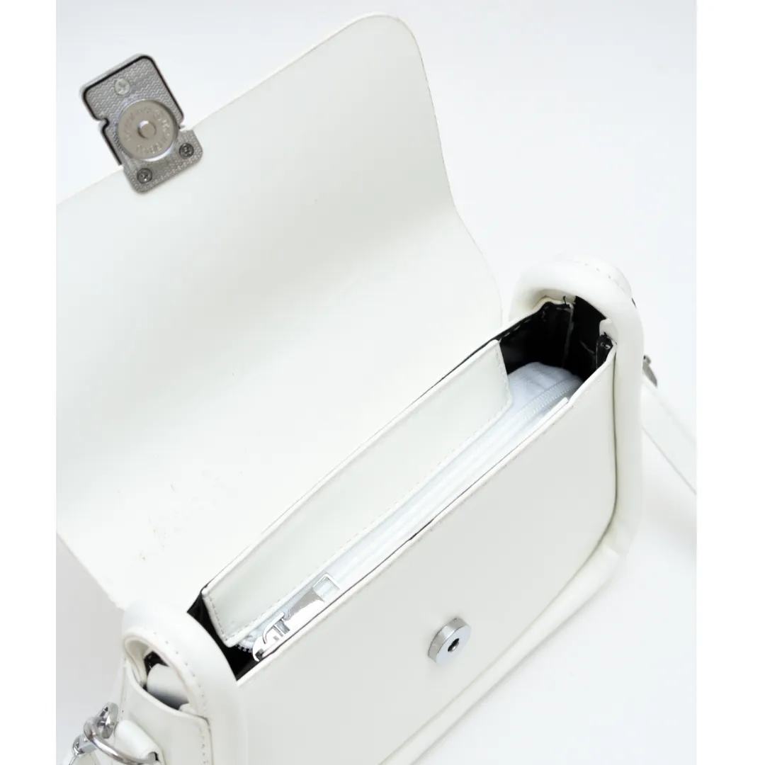 Modern Elegance Crossbody Bag White