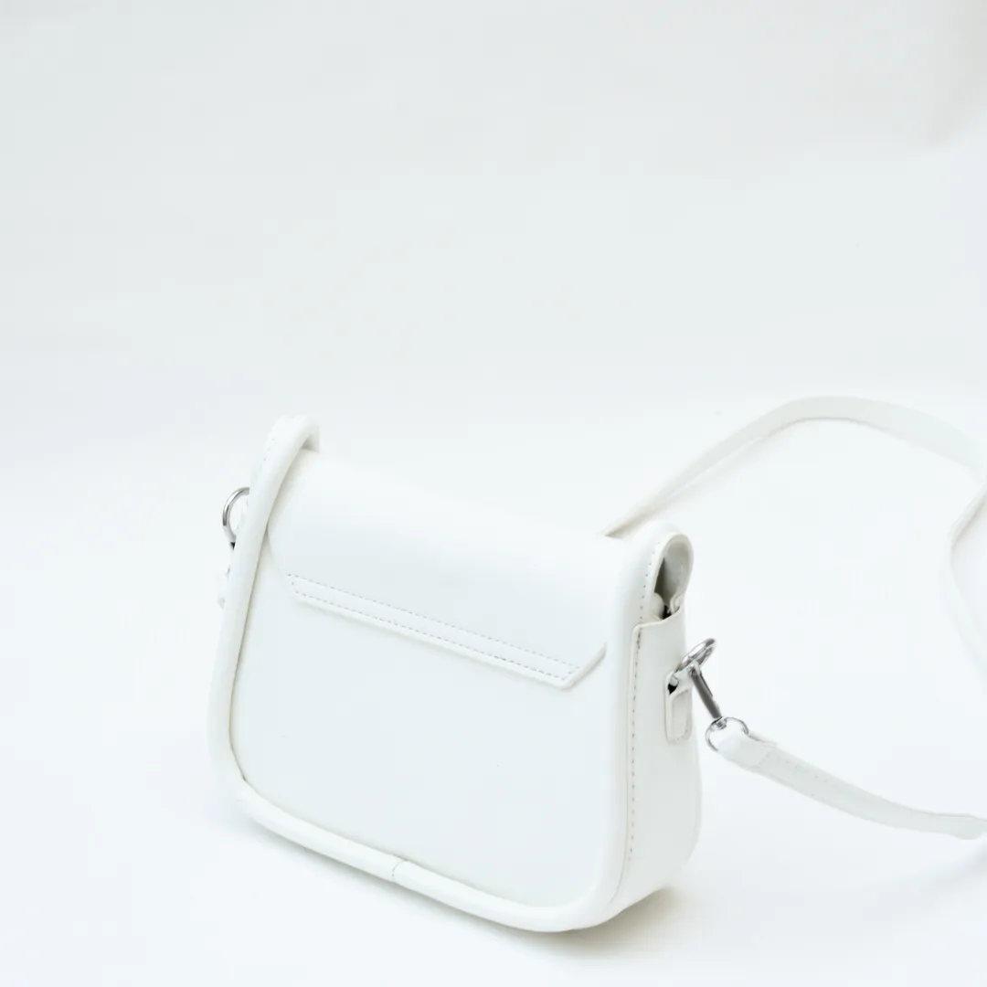 Modern Elegance Crossbody Bag White
