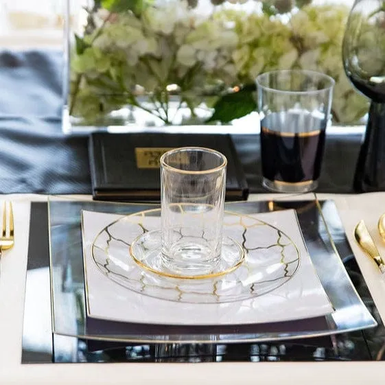 Modern Glass Cups & Saucers