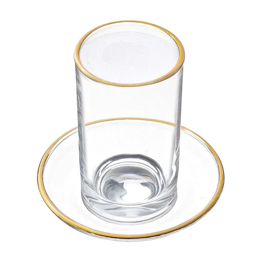 Modern Glass Cups & Saucers