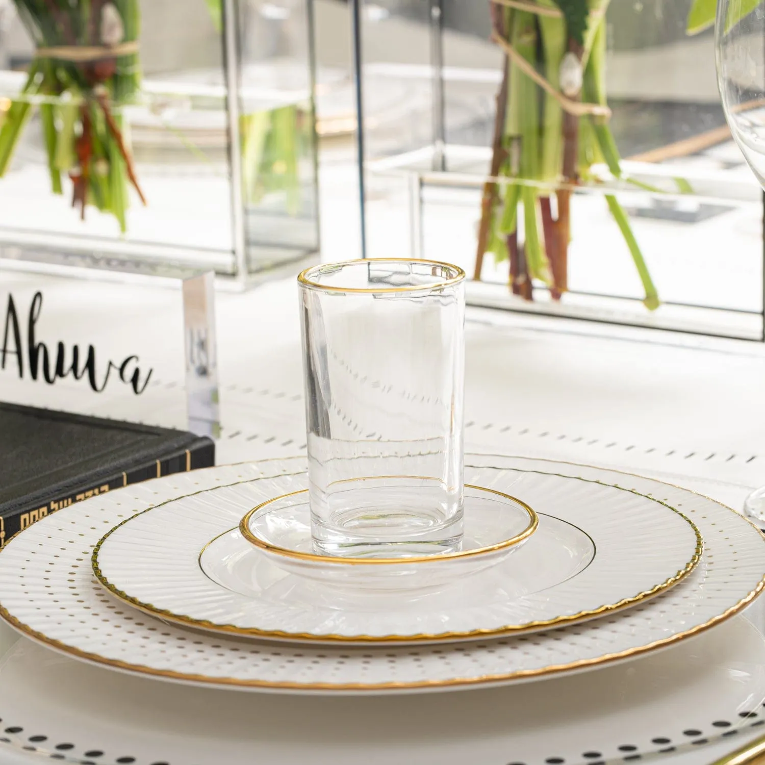 Modern Glass Cups & Saucers