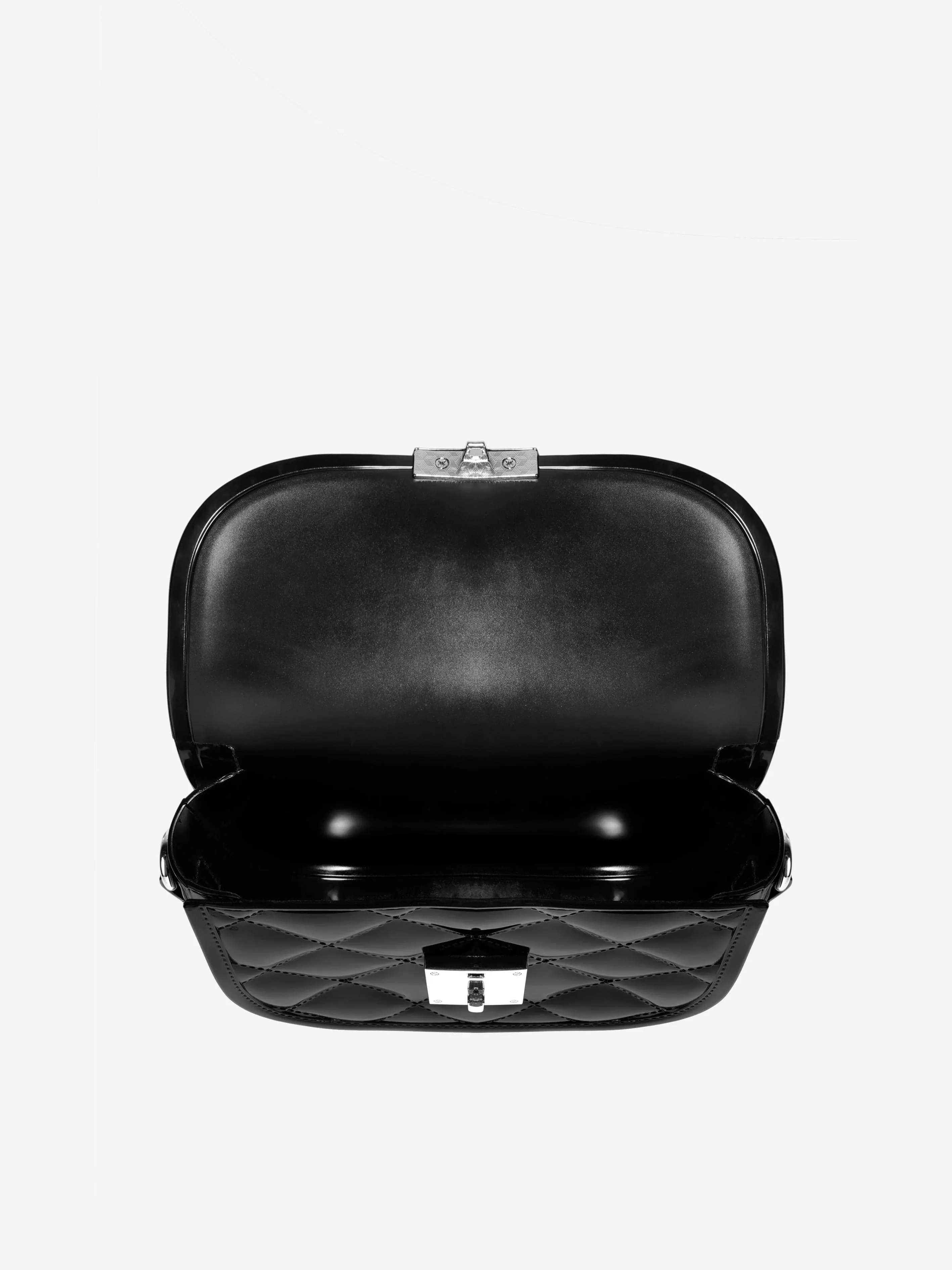 Monnalisa Girls PVC Shoulder Bag In Black