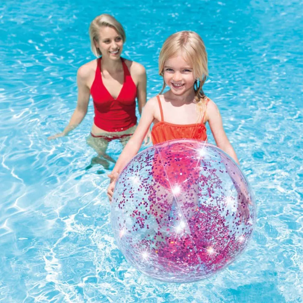 (NET)Intex Transparent Glitter Beach Balls