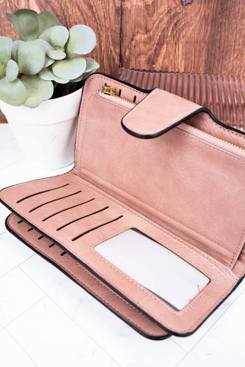 NGIL The Essentials Light Pink Faux Leather Wallet