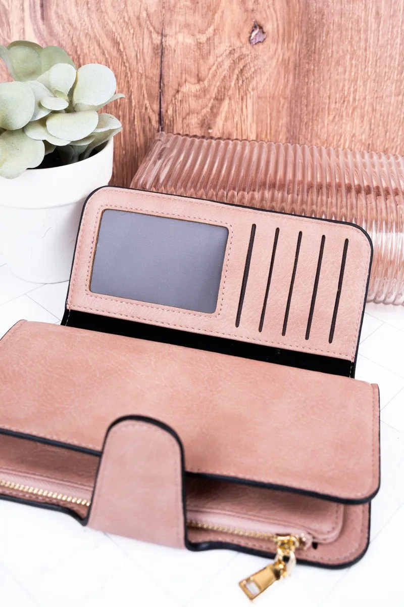 NGIL The Essentials Light Pink Faux Leather Wallet