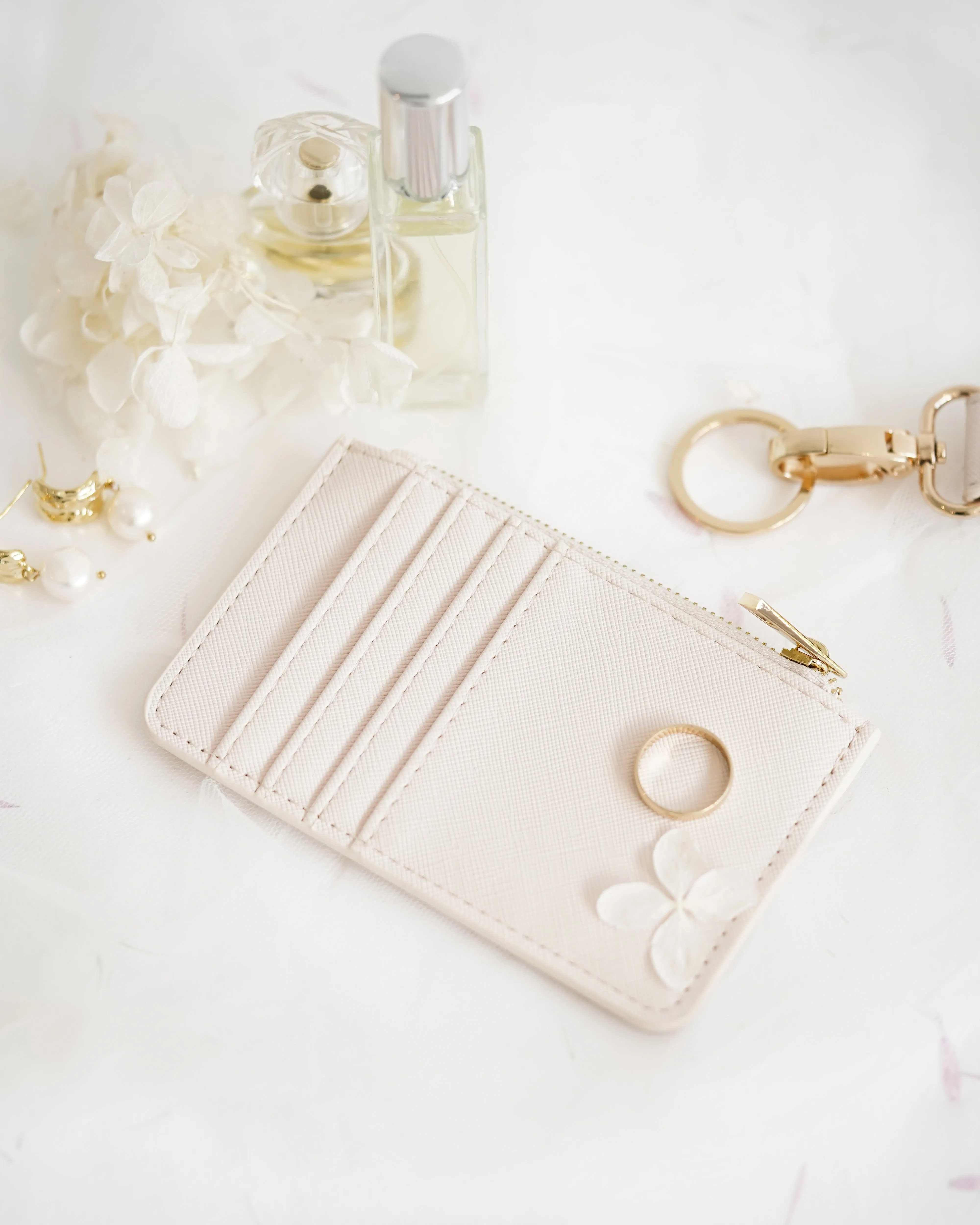 Personalised Card Holder Wallet - Oatmeal