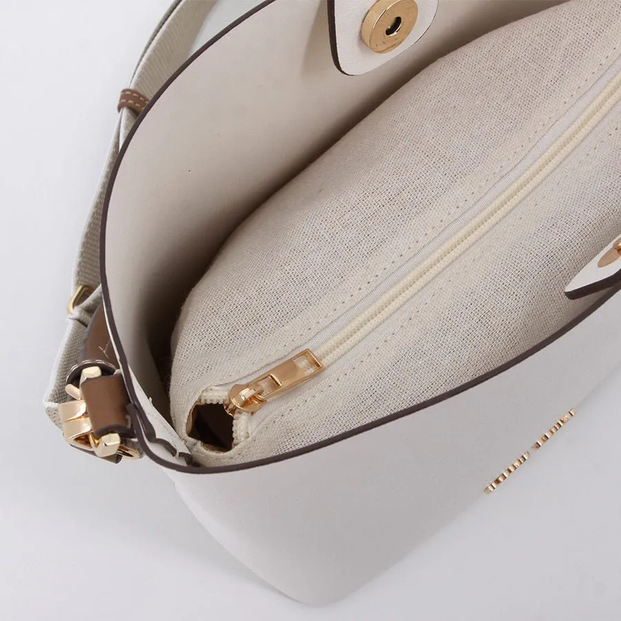 Pierre Cardin Stella Bucket Bag | White