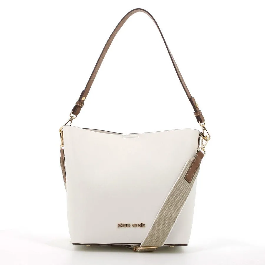 Pierre Cardin Stella Bucket Bag | White