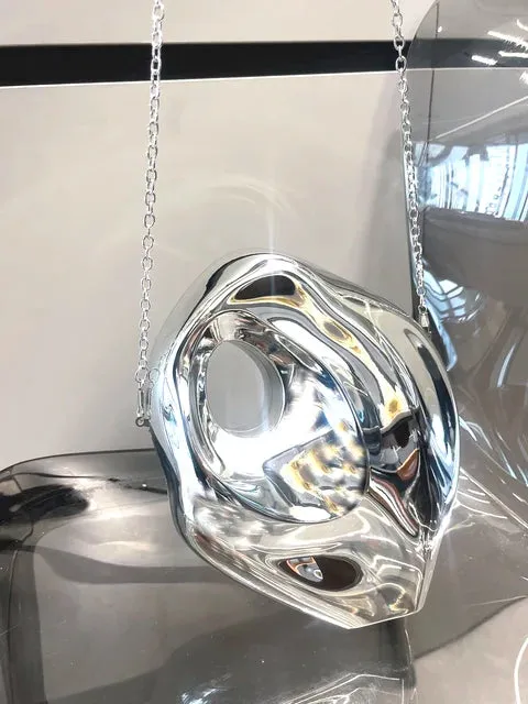 Pre Order:  Acrylic Unique Shape Shiny Clutch Bag