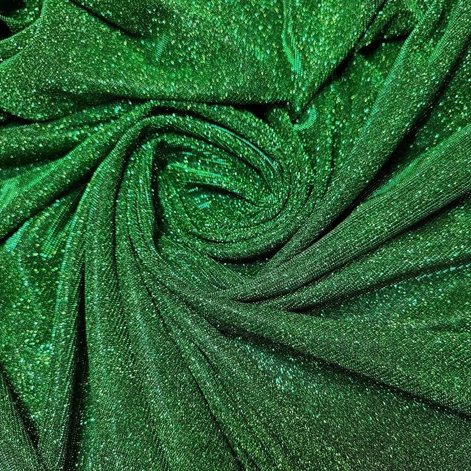 Shimmer Glitter Jersey - Green (Col 21)