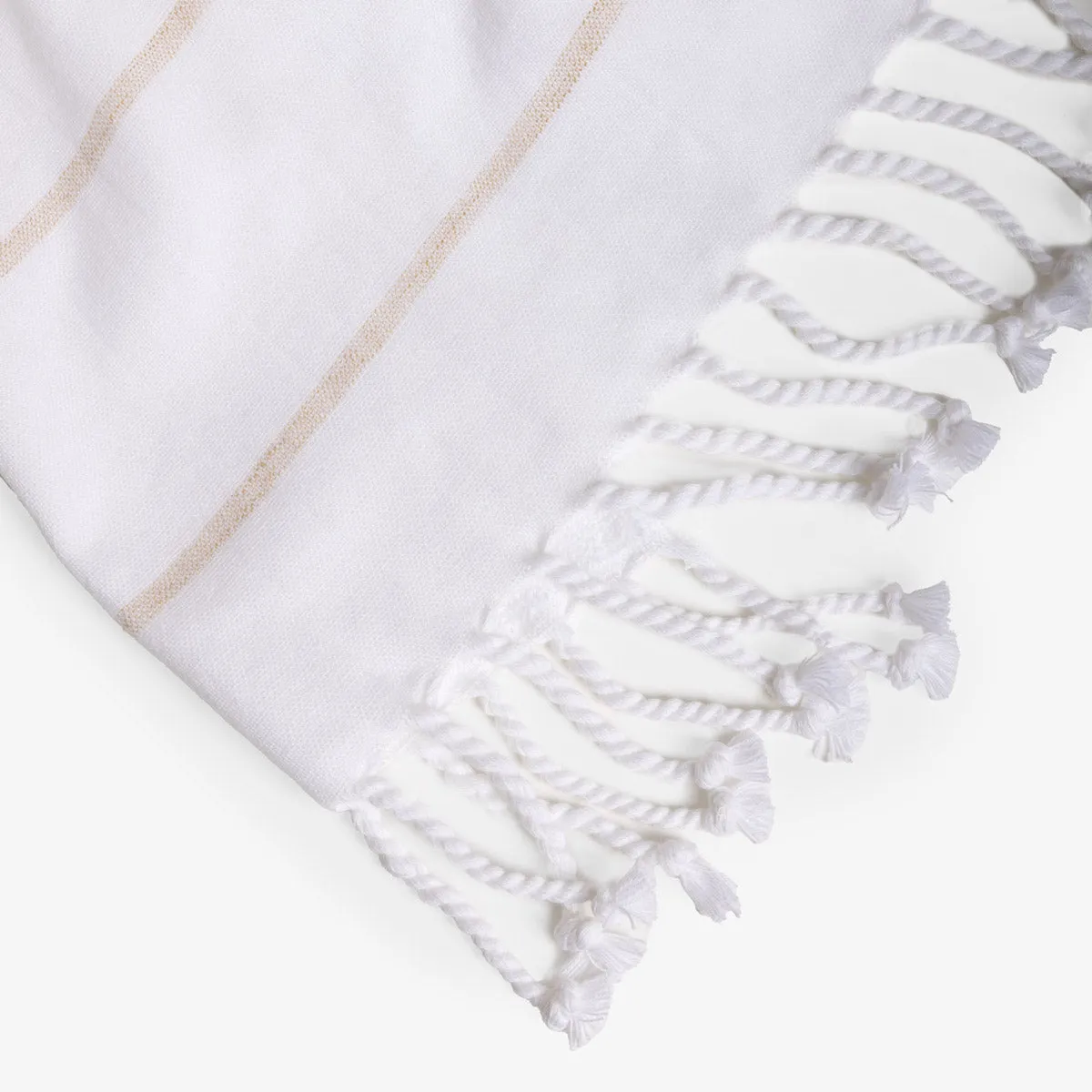 Stripe Beach Towel  (Beige)