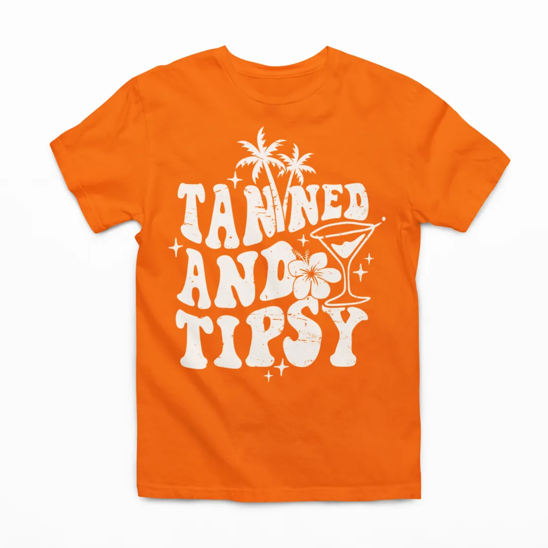 Tanned And Tipsy Graphic Tee