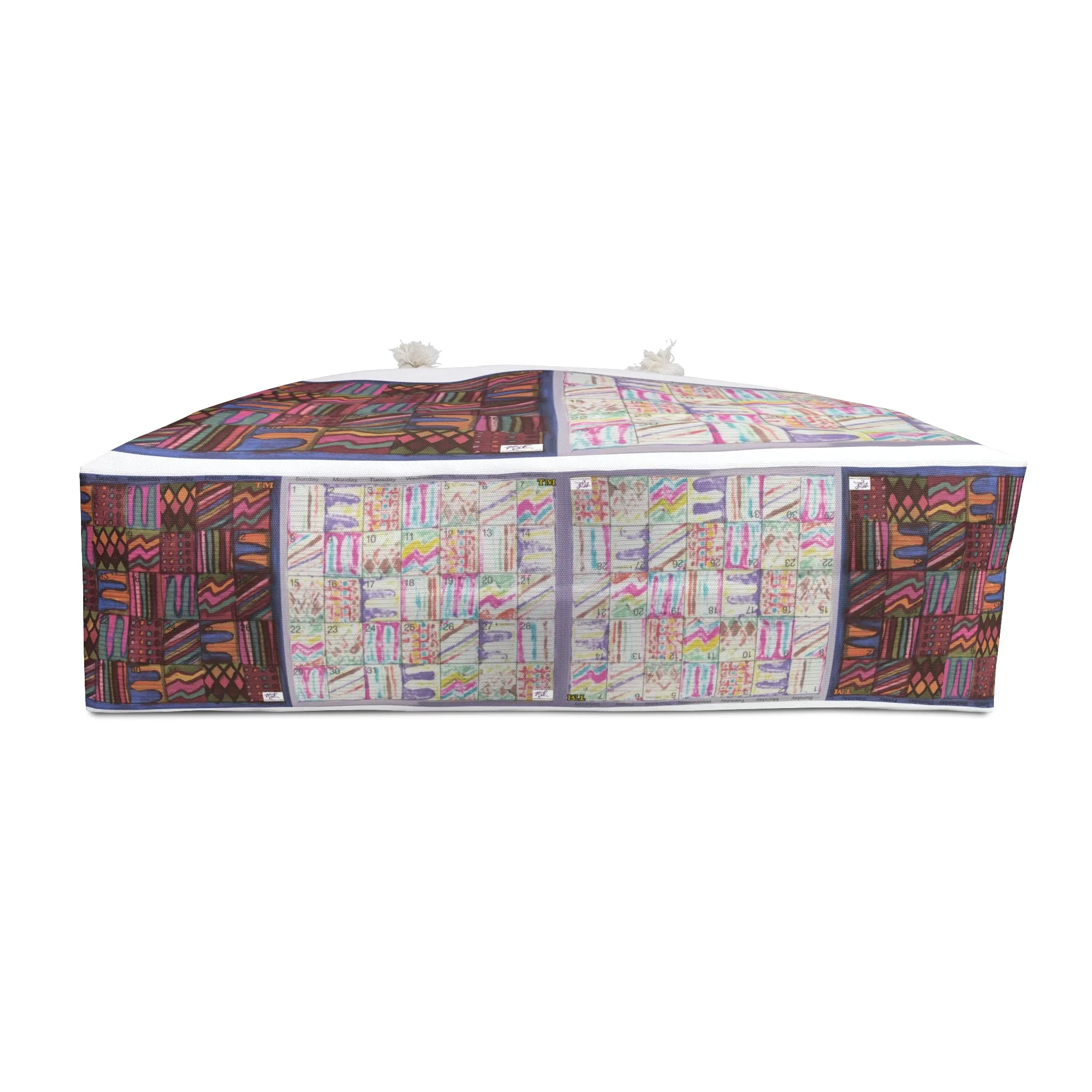 Weekender Bag:  "Psychedelic Calendar(tm)" - Muted and Seeped