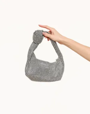 Zilveren Glitter Stenen - Tas